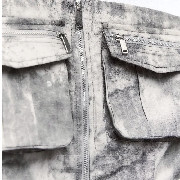 NEW! Zara Printed Cargo Dress with pockets - Picture 9 of 15